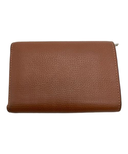 LOEWE（ロエベ）LOEWE (ロエベ) トライフォールドウォレット ペブルグレイン 2つ折り財布 ブラウンの古着・服飾アイテム