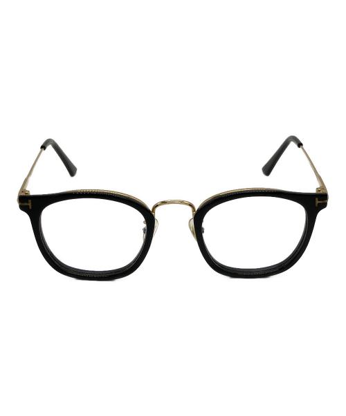 TOM FORD（トムフォード）TOM FORD (トムフォード) 伊達眼鏡 ブラック×ゴールドの古着・服飾アイテム