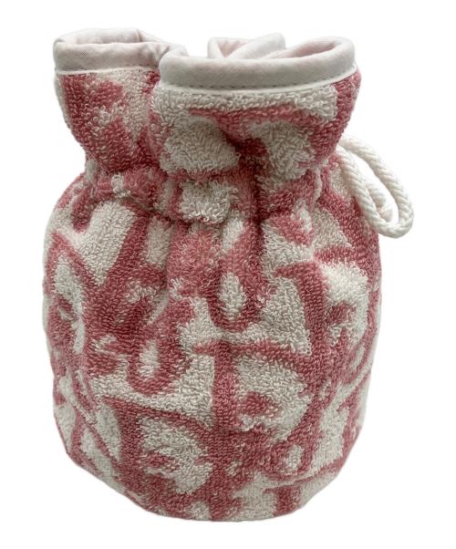 Christian Dior（クリスチャン ディオール）Christian Dior (クリスチャン ディオール) トロッター　巾着 ピンクの古着・服飾アイテム