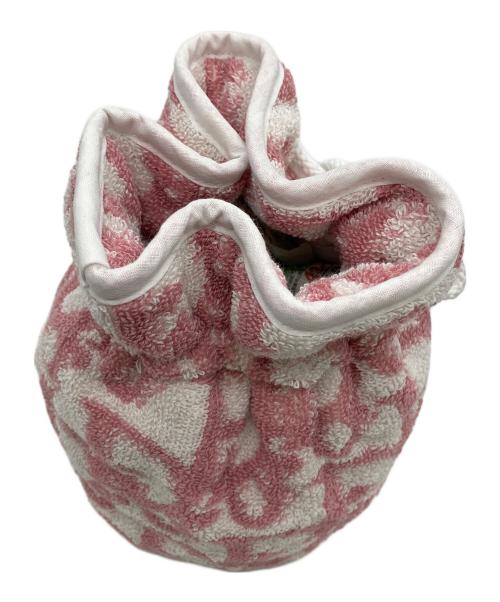 Christian Dior（クリスチャン ディオール）Christian Dior (クリスチャン ディオール) トロッター　巾着 ピンクの古着・服飾アイテム