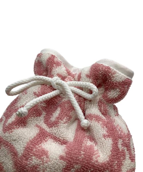 Christian Dior（クリスチャン ディオール）Christian Dior (クリスチャン ディオール) トロッター　巾着 ピンクの古着・服飾アイテム