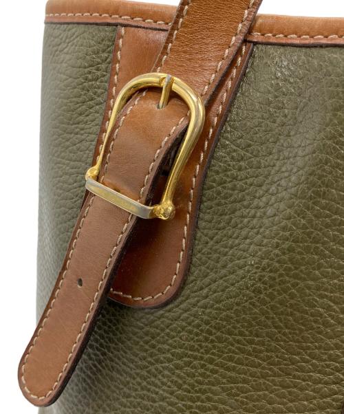 CELINE（セリーヌ）CELINE (セリーヌ) ハンドバッグ グリーン×ブラウンの古着・服飾アイテム