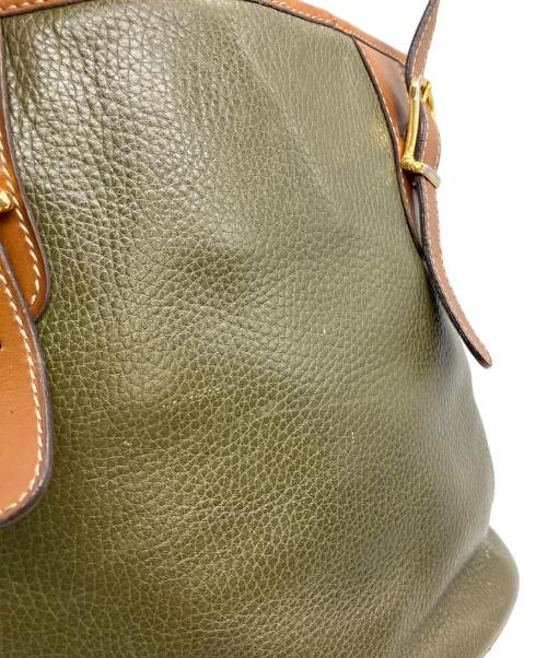 CELINE（セリーヌ）CELINE (セリーヌ) ハンドバッグ グリーン×ブラウンの古着・服飾アイテム