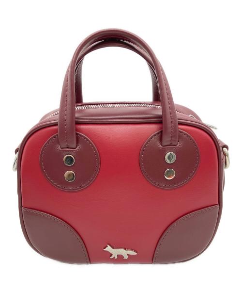 maison kitsune（メゾンキツネ）maison kitsune (メゾンキツネ) COLOR BLOCK BOOGIE BAG　2WAYバッグ　2024年秋冬 レッドの古着・服飾アイテム