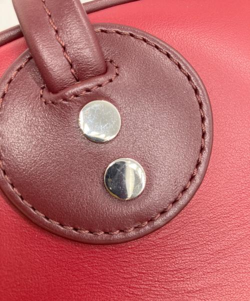 maison kitsune（メゾンキツネ）maison kitsune (メゾンキツネ) COLOR BLOCK BOOGIE BAG　2WAYバッグ　2024年秋冬 レッドの古着・服飾アイテム