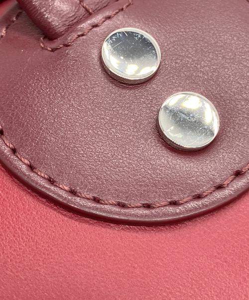 maison kitsune（メゾンキツネ）maison kitsune (メゾンキツネ) COLOR BLOCK BOOGIE BAG　2WAYバッグ　2024年秋冬 レッドの古着・服飾アイテム