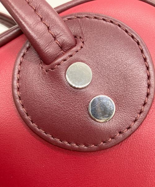 maison kitsune（メゾンキツネ）maison kitsune (メゾンキツネ) COLOR BLOCK BOOGIE BAG　2WAYバッグ　2024年秋冬 レッドの古着・服飾アイテム