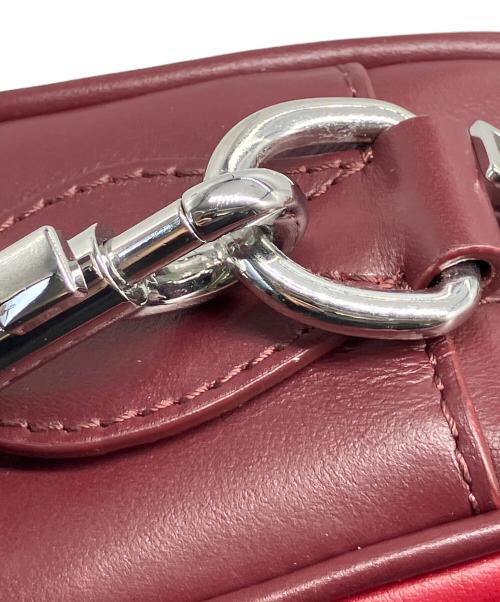 maison kitsune（メゾンキツネ）maison kitsune (メゾンキツネ) COLOR BLOCK BOOGIE BAG　2WAYバッグ　2024年秋冬 レッドの古着・服飾アイテム