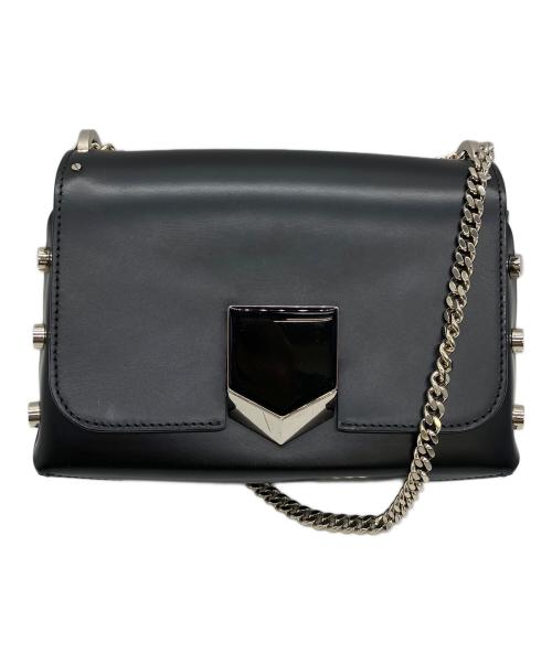 JIMMY CHOO（ジミーチュウ）JIMMY CHOO (ジミーチュウ) チェーンショルダーバッグ ブラックの古着・服飾アイテム