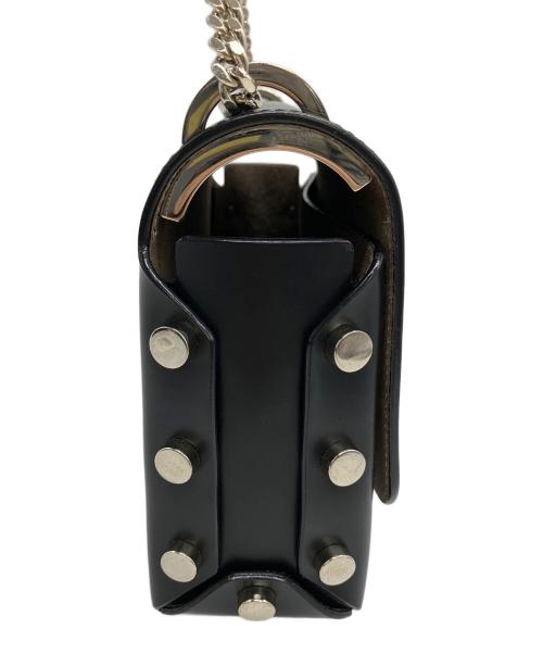 JIMMY CHOO（ジミーチュウ）JIMMY CHOO (ジミーチュウ) チェーンショルダーバッグ ブラックの古着・服飾アイテム