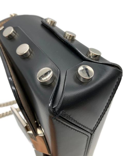 JIMMY CHOO（ジミーチュウ）JIMMY CHOO (ジミーチュウ) チェーンショルダーバッグ ブラックの古着・服飾アイテム