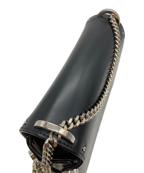 JIMMY CHOO（ジミーチュウ）JIMMY CHOO (ジミーチュウ) チェーンショルダーバッグ ブラックの古着・服飾アイテム