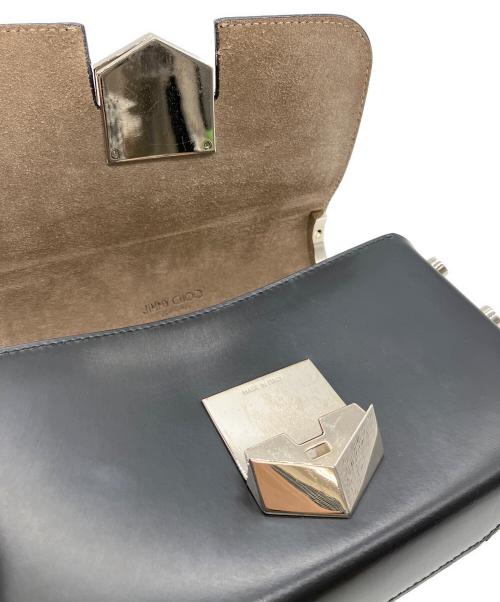 JIMMY CHOO（ジミーチュウ）JIMMY CHOO (ジミーチュウ) チェーンショルダーバッグ ブラックの古着・服飾アイテム