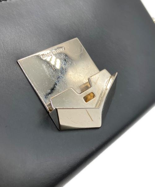 JIMMY CHOO（ジミーチュウ）JIMMY CHOO (ジミーチュウ) チェーンショルダーバッグ ブラックの古着・服飾アイテム