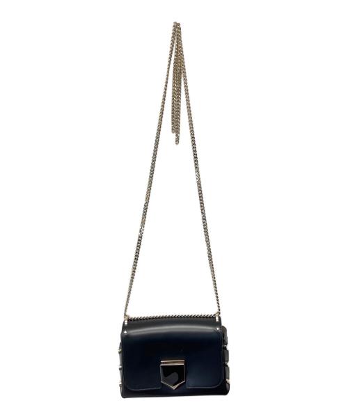 JIMMY CHOO（ジミーチュウ）JIMMY CHOO (ジミーチュウ) チェーンショルダーバッグ ブラックの古着・服飾アイテム