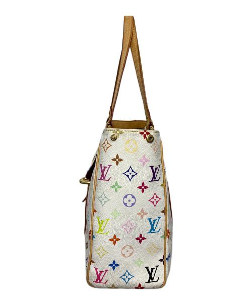 LOUIS VUITTON（ルイ ヴィトン）LOUIS VUITTON (ルイ ヴィトン) モノグラム・マルチカラー ハンドバッグ ホワイトの古着・服飾アイテム