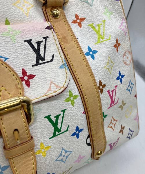 LOUIS VUITTON（ルイ ヴィトン）LOUIS VUITTON (ルイ ヴィトン) モノグラム・マルチカラー ハンドバッグ ホワイトの古着・服飾アイテム