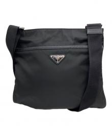 PRADA（プラダ）の古着「ナイロンショルダーバッグ」｜ブラック