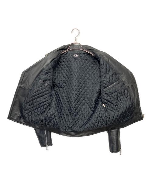 HORN WORKS（ホーンワークス）HORN WORKS (ホーンワークス) ダブルライダースジャケット ブラック サイズ:Lの古着・服飾アイテム