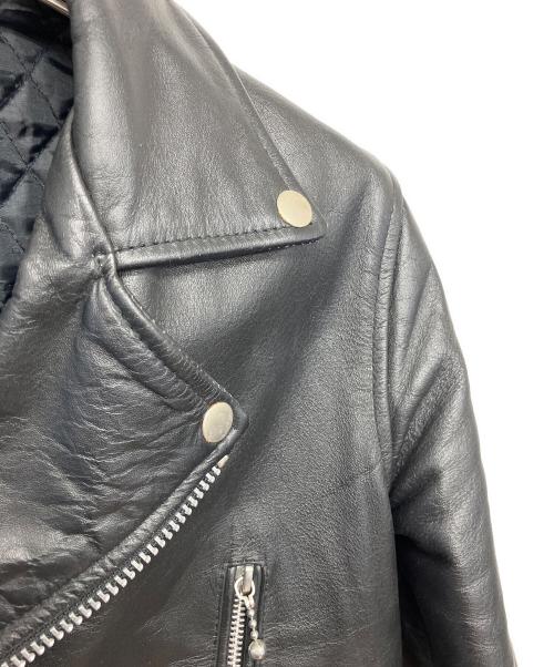 HORN WORKS（ホーンワークス）HORN WORKS (ホーンワークス) ダブルライダースジャケット ブラック サイズ:Lの古着・服飾アイテム