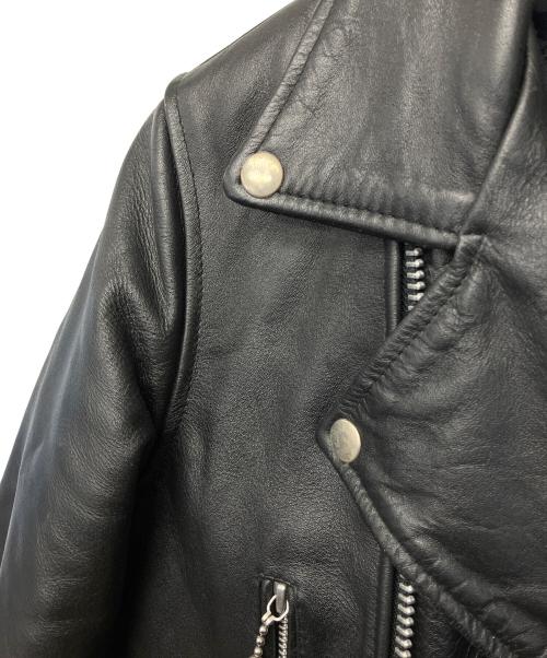 HORN WORKS（ホーンワークス）HORN WORKS (ホーンワークス) ダブルライダースジャケット ブラック サイズ:Lの古着・服飾アイテム