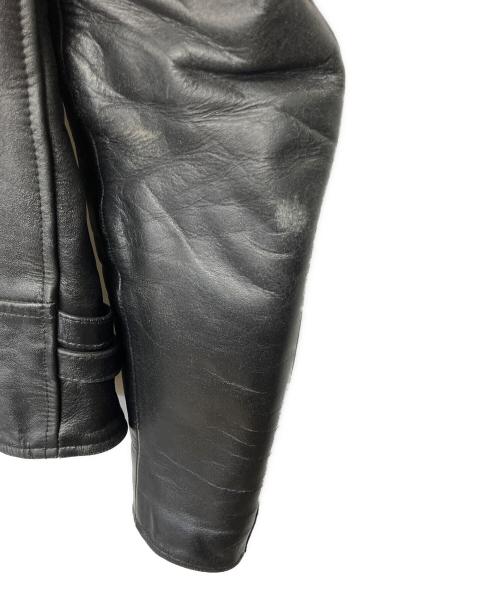 HORN WORKS（ホーンワークス）HORN WORKS (ホーンワークス) ダブルライダースジャケット ブラック サイズ:Lの古着・服飾アイテム