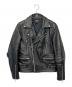 HORN WORKS（ホーンワークス）の古着「ダブルライダースジャケット」｜ブラック