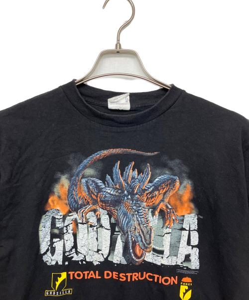 CRONIES（クロウニーズ）CRONIES (クロウニーズ) GODZILLA　ゴジラ　半袖Tシャツ ブラック サイズ:XLの古着・服飾アイテム