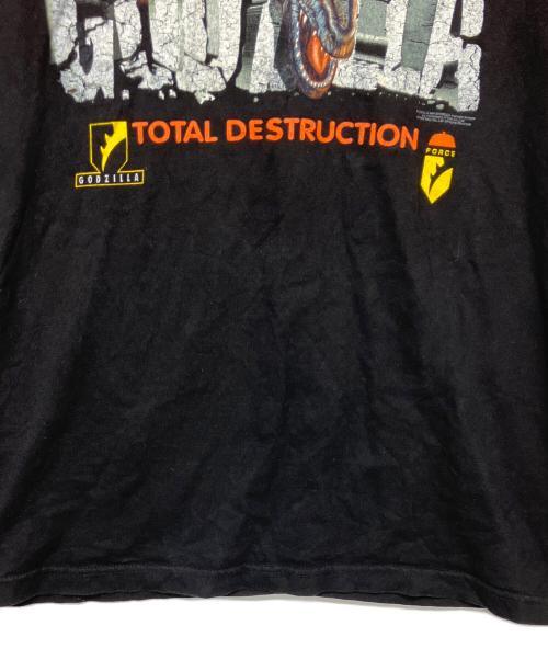 CRONIES（クロウニーズ）CRONIES (クロウニーズ) GODZILLA　ゴジラ　半袖Tシャツ ブラック サイズ:XLの古着・服飾アイテム