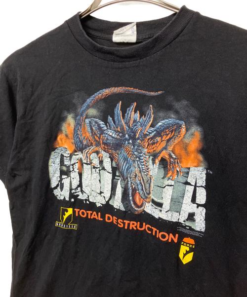 CRONIES（クロウニーズ）CRONIES (クロウニーズ) GODZILLA　ゴジラ　半袖Tシャツ ブラック サイズ:XLの古着・服飾アイテム