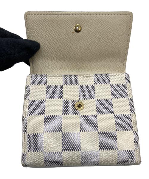 LOUIS VUITTON（ルイ ヴィトン）LOUIS VUITTON (ルイ ヴィトン) ダミエ・アズール　ポルトフォイユ・エリーズ　コンパクトウォレット ホワイトの古着・服飾アイテム