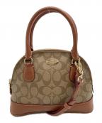 COACHコーチ）の古着「シグネチャー ショルダーバッグ」｜ブラウン