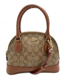 COACH（コーチ）の古着「シグネチャー ショルダーバッグ」｜ブラウン