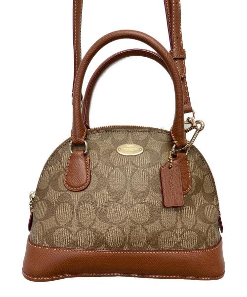 COACH（コーチ）COACH (コーチ) シグネチャー ショルダーバッグ ブラウンの古着・服飾アイテム