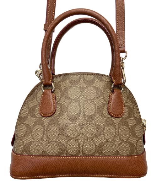 COACH（コーチ）COACH (コーチ) シグネチャー ショルダーバッグ ブラウンの古着・服飾アイテム