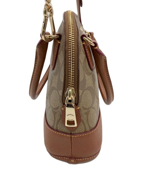 COACH（コーチ）COACH (コーチ) シグネチャー ショルダーバッグ ブラウンの古着・服飾アイテム