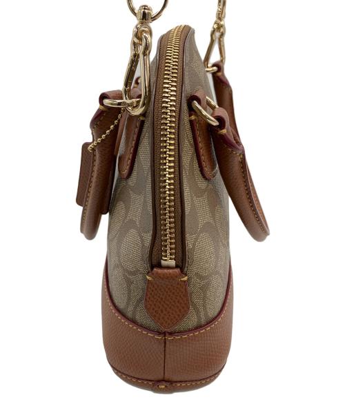 COACH（コーチ）COACH (コーチ) シグネチャー ショルダーバッグ ブラウンの古着・服飾アイテム