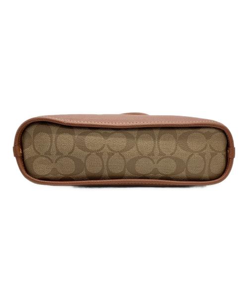 COACH（コーチ）COACH (コーチ) シグネチャー ショルダーバッグ ブラウンの古着・服飾アイテム