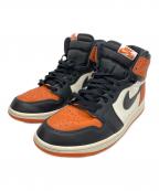 NIKEナイキ）の古着「Air Jordan 1 Retro High OG」｜ブラック×オレンジ