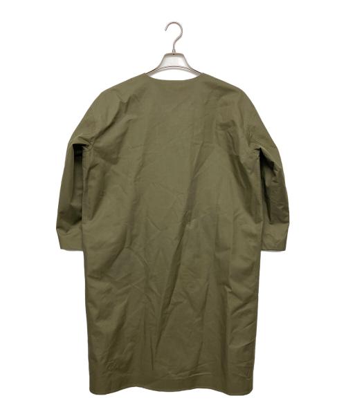 Plantation × DESCENTE（プランテーション×デザント）Plantation × DESCENTE (プランテーション×デザント) ノーカラーストレッチパッカブルコート サイズ:Mの古着・服飾アイテム