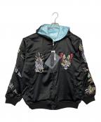 Ed Hardy×TRAVSエド ハーディー×トラビス）の古着「リバーシブルジャケット」｜ブラック×ブルー