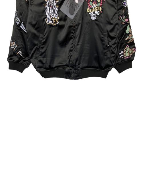 Ed Hardy（エド ハーディー）Ed Hardy (エド ハーディー) TRAVS (トラビス) リバーシブルジャケット ブラック×ブルー サイズ:Mの古着・服飾アイテム