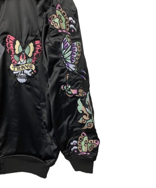 Ed Hardy（エド ハーディー）Ed Hardy (エド ハーディー) TRAVS (トラビス) リバーシブルジャケット ブラック×ブルー サイズ:Mの古着・服飾アイテム