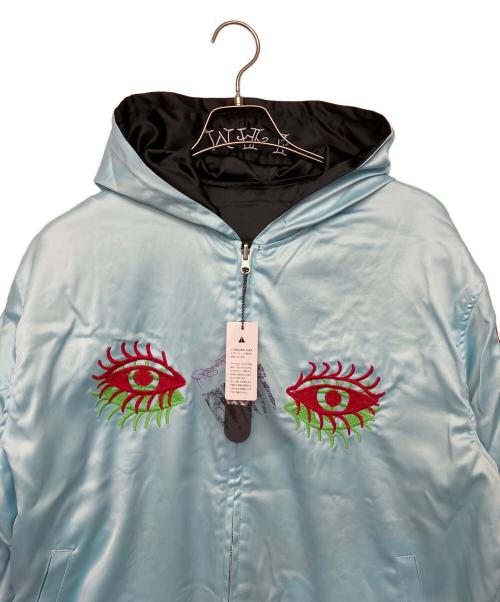 Ed Hardy（エド ハーディー）Ed Hardy (エド ハーディー) TRAVS (トラビス) リバーシブルジャケット ブラック×ブルー サイズ:Mの古着・服飾アイテム