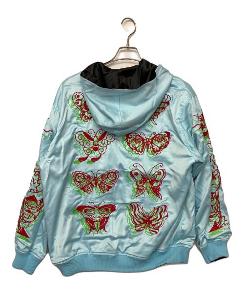 Ed Hardy（エド ハーディー）Ed Hardy (エド ハーディー) TRAVS (トラビス) リバーシブルジャケット ブラック×ブルー サイズ:Mの古着・服飾アイテム