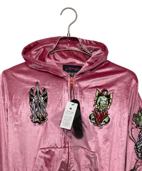 Ed Hardy（エド ハーディー）Ed Hardy (エド ハーディー) ベロアセットアップ ピンク サイズ:L 未使用品の古着・服飾アイテム