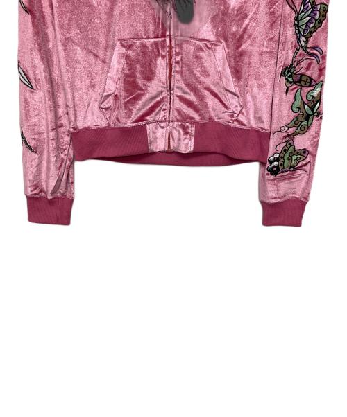 Ed Hardy（エド ハーディー）Ed Hardy (エド ハーディー) ベロアセットアップ ピンク サイズ:L 未使用品の古着・服飾アイテム