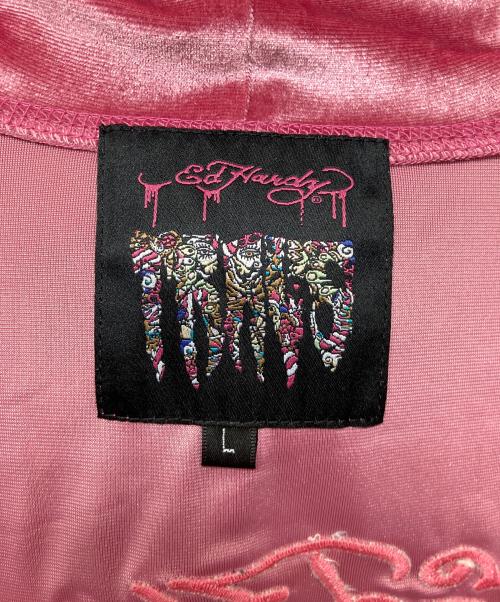 Ed Hardy（エド ハーディー）Ed Hardy (エド ハーディー) ベロアセットアップ ピンク サイズ:L 未使用品の古着・服飾アイテム