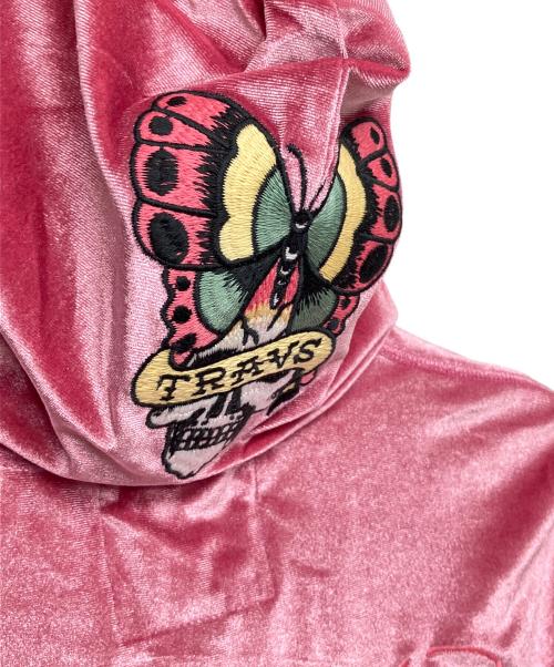 Ed Hardy（エド ハーディー）Ed Hardy (エド ハーディー) ベロアセットアップ ピンク サイズ:L 未使用品の古着・服飾アイテム