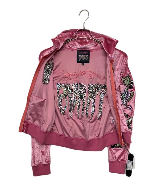 Ed Hardy（エド ハーディー）Ed Hardy (エド ハーディー) ベロアセットアップ ショッキングピンク サイズ:L 未使用品の古着・服飾アイテム